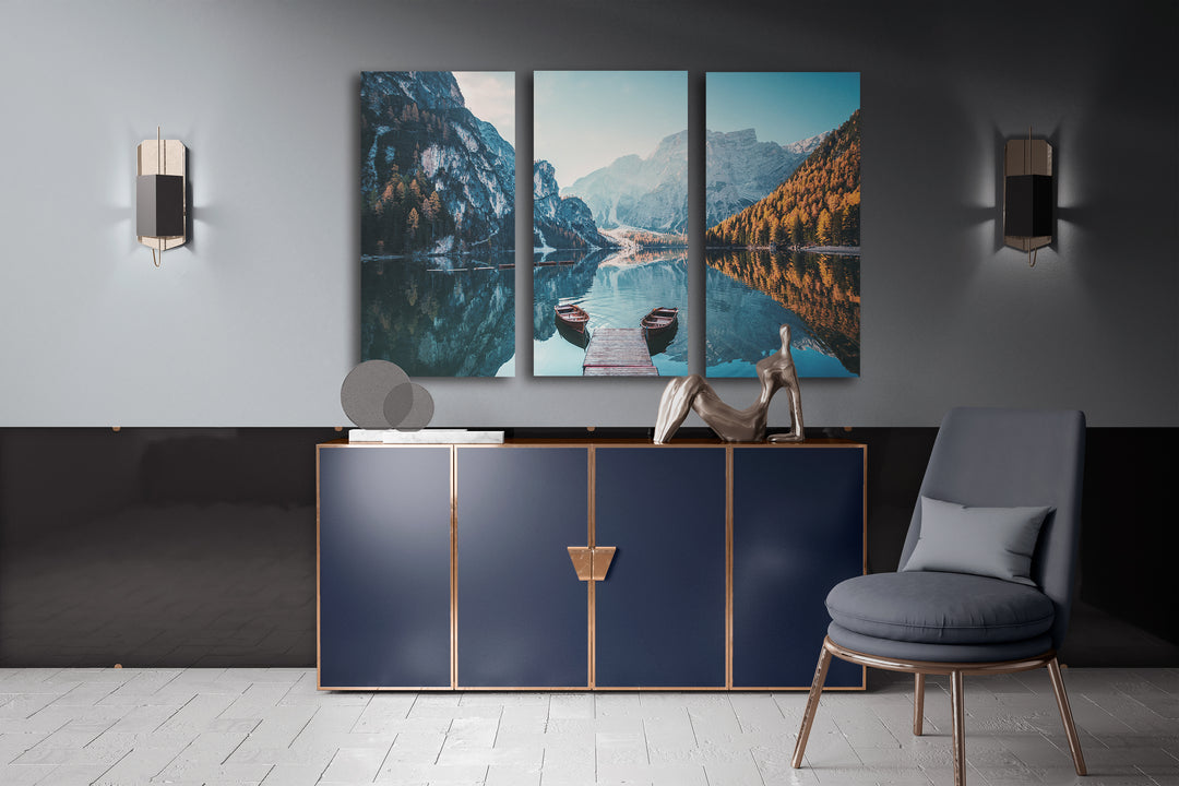 MultiPanel Picture Lake in Norway