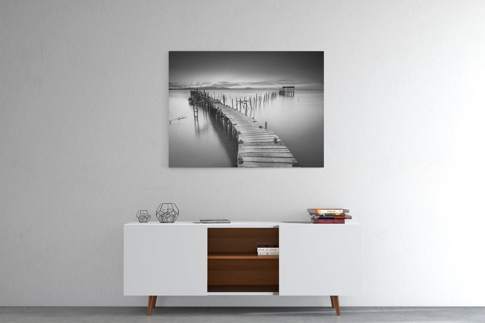 Obraz Drewniany pomost nad jeziorem