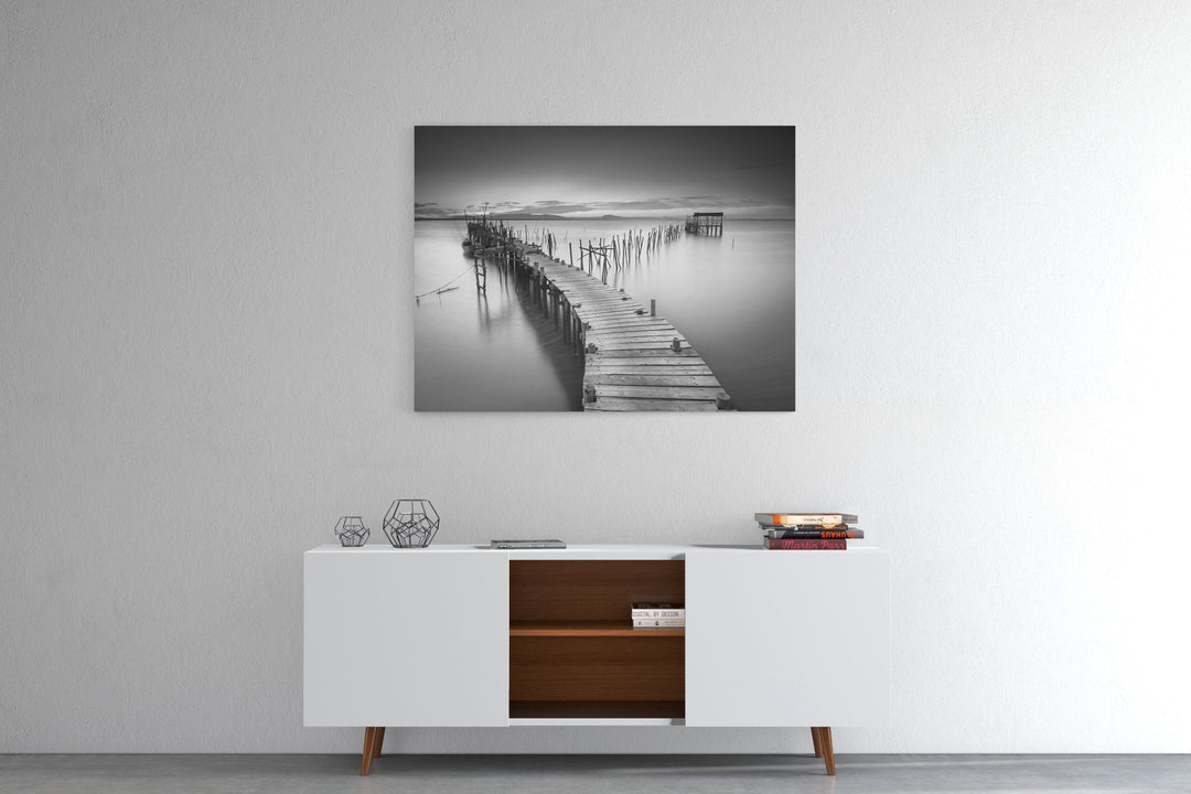 Obraz Drewniany pomost nad jeziorem