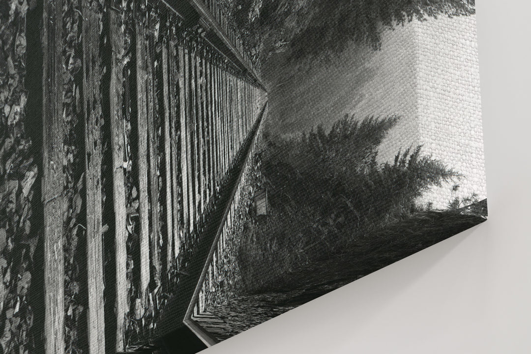 Obraz na płótnie Tory czarno-białe