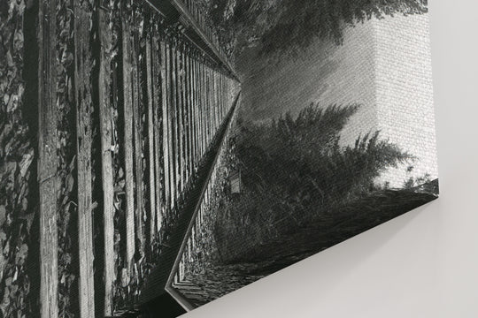 Obraz na płótnie Tory czarno-białe