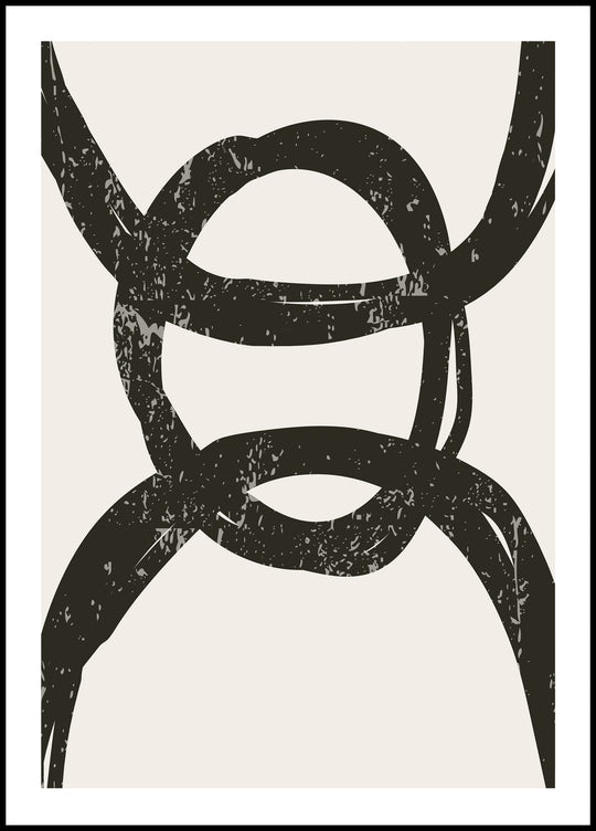 Plakat Abstrakcja linearna 7