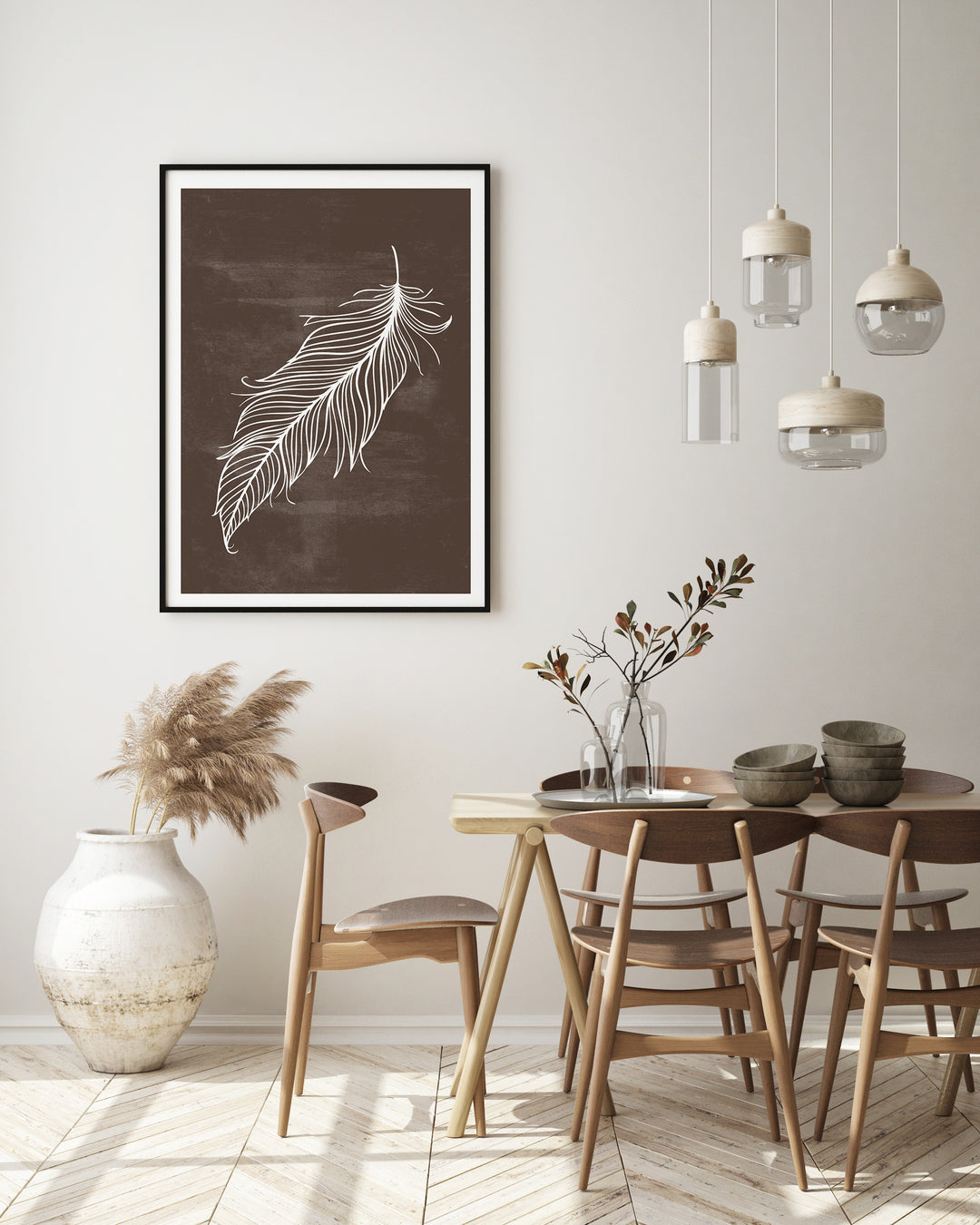 Poster White Feather