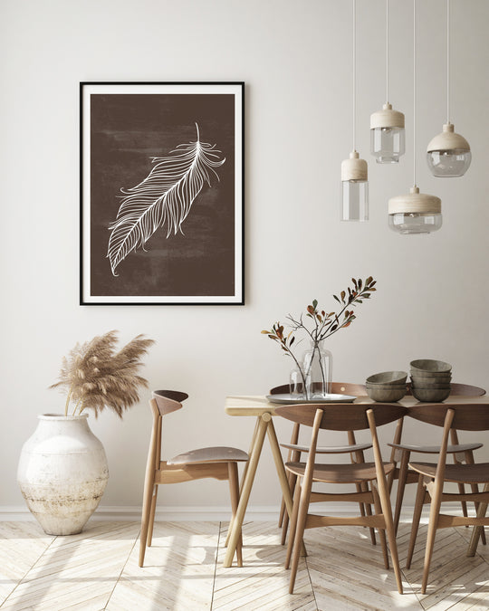 Poster White Feather