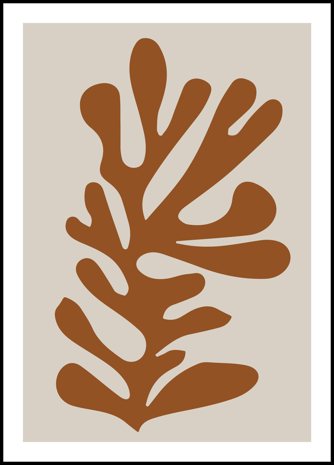 Poster Brown Leaf