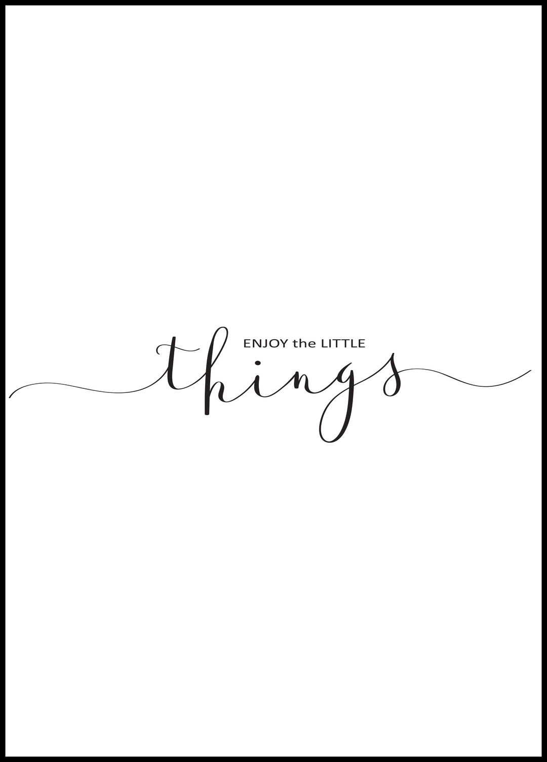 Plakat Ciesz się małymi rzeczami