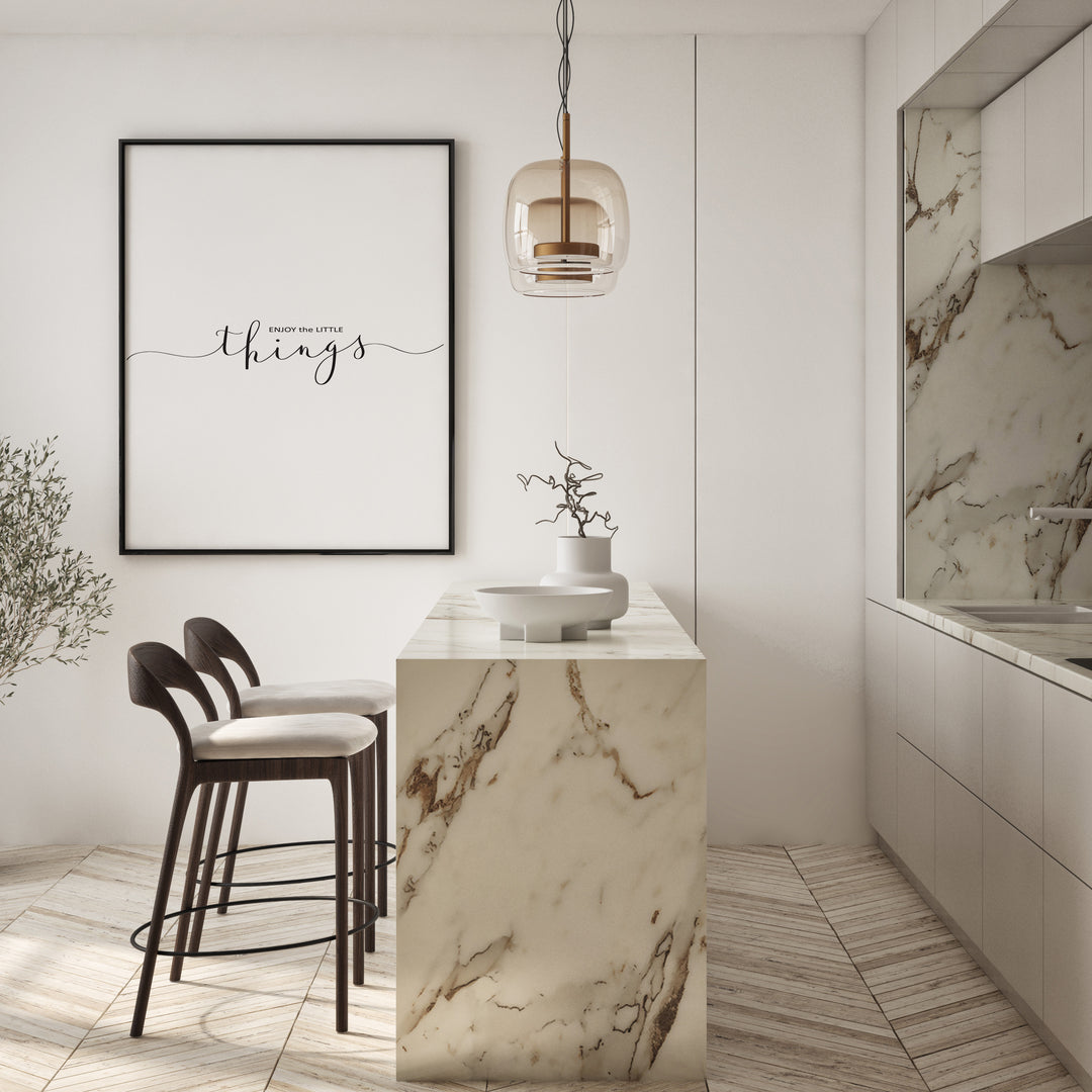 Plakat Ciesz się małymi rzeczami