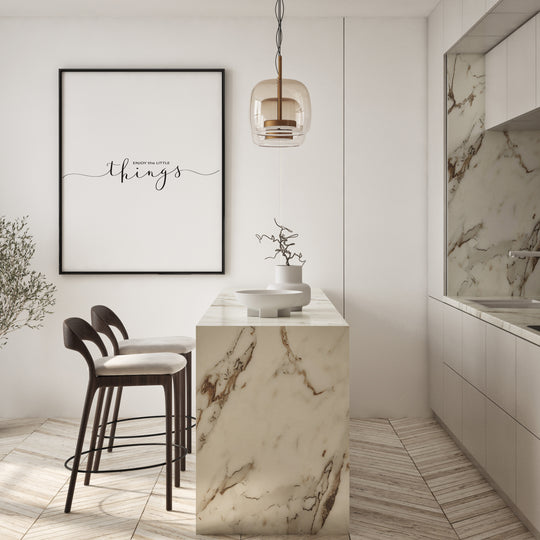 Plakat Ciesz się małymi rzeczami