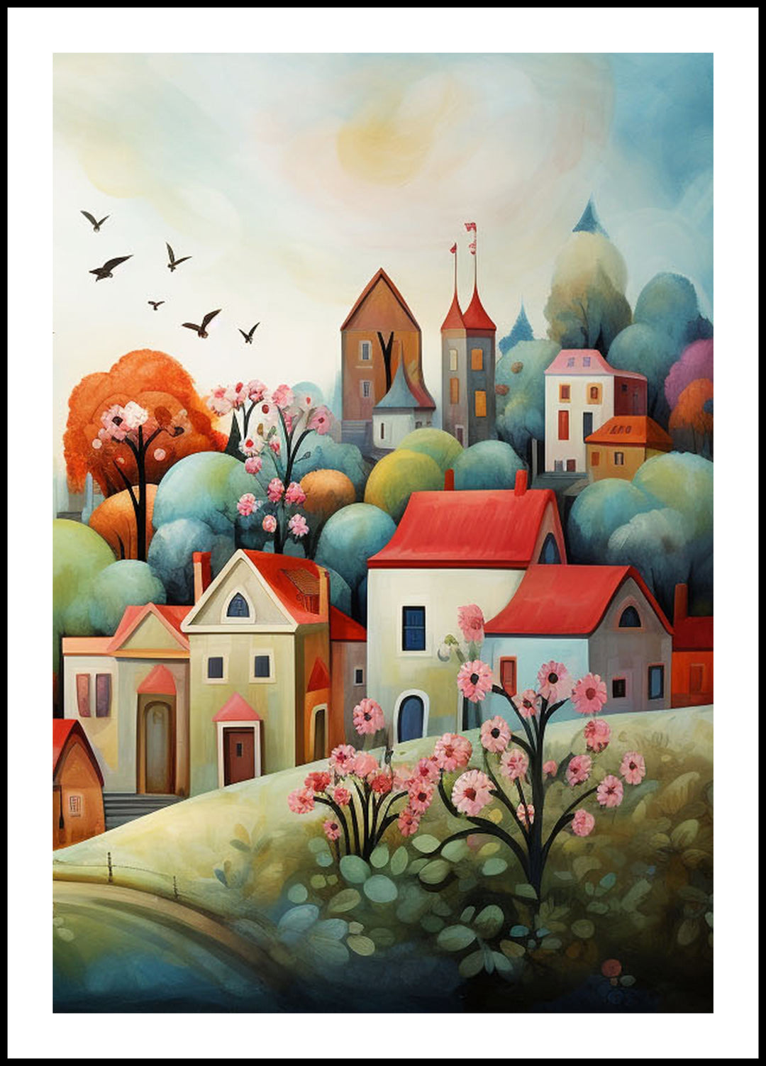 Plakat Domki w letniej aurze 1