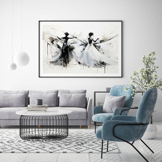 Plakat Dwie kobiety w tańcu