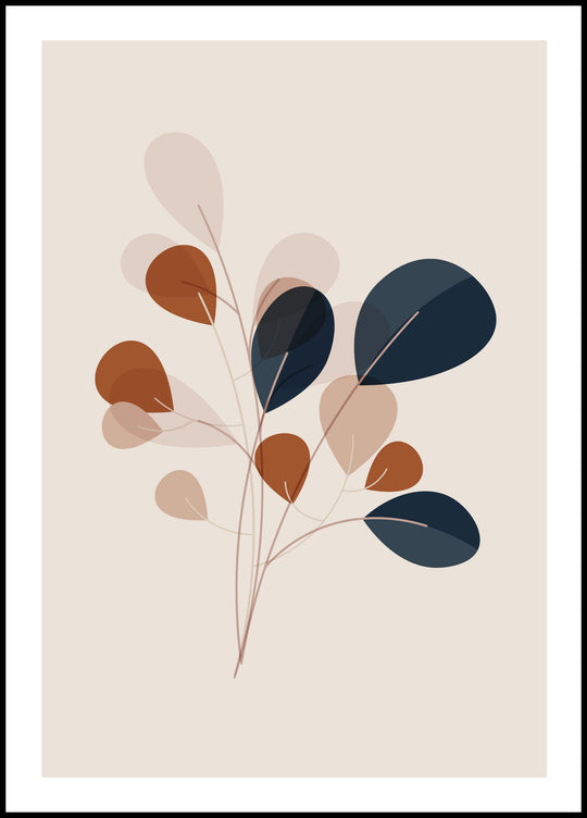Poster Branch of leaves 1