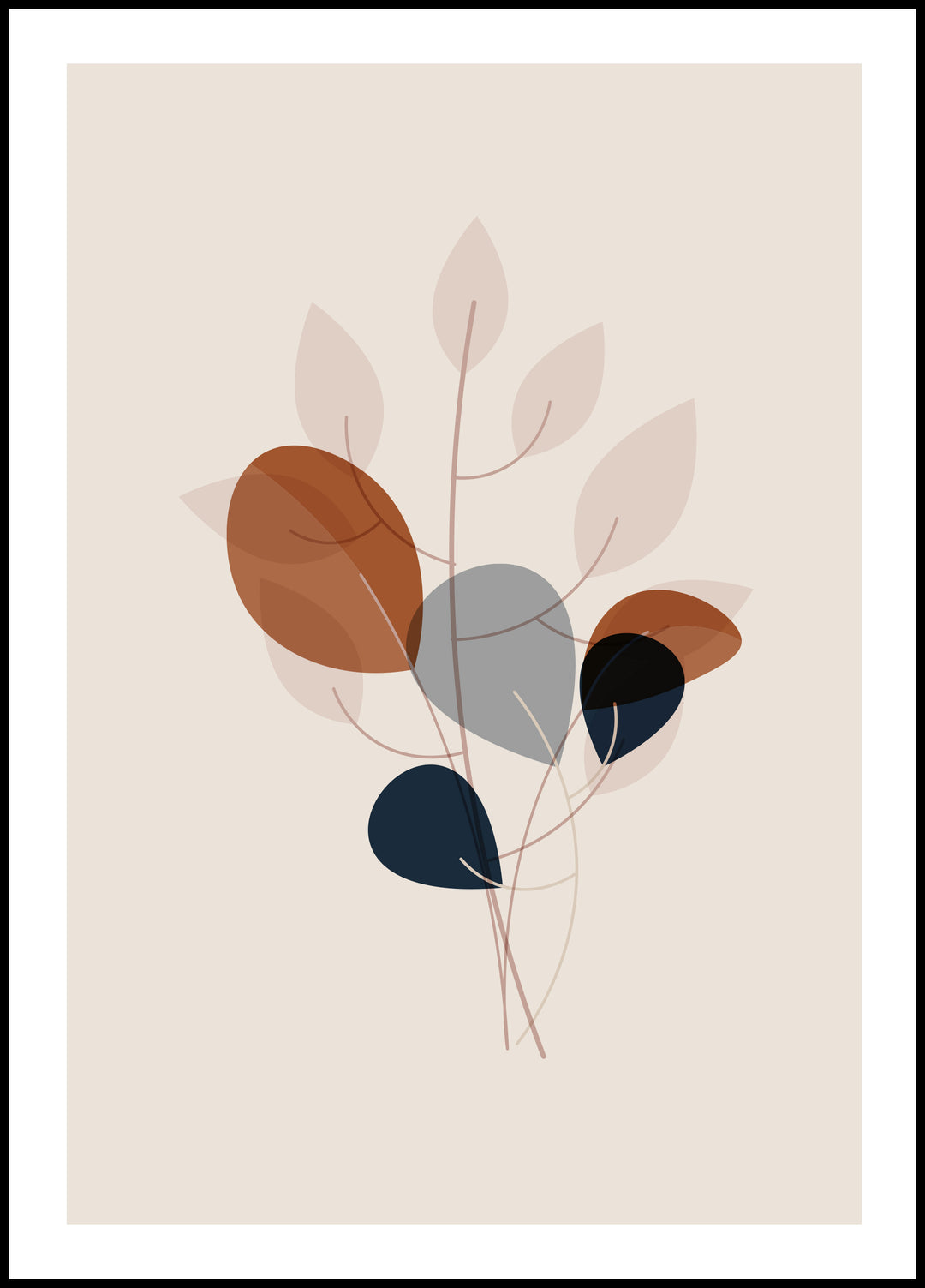 Poster Branch of leaves 2