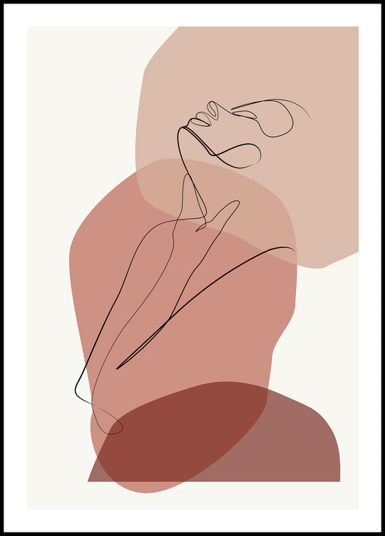 Poster Woman in Burgundy 1