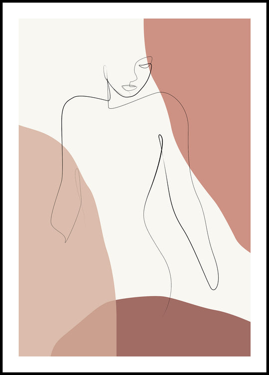 Poster Woman in Burgundy 2