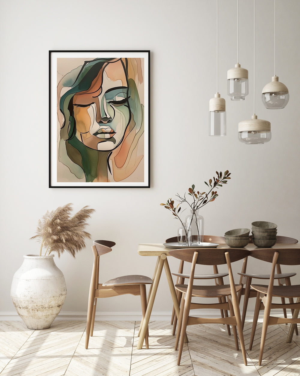 Poster Woman in Green