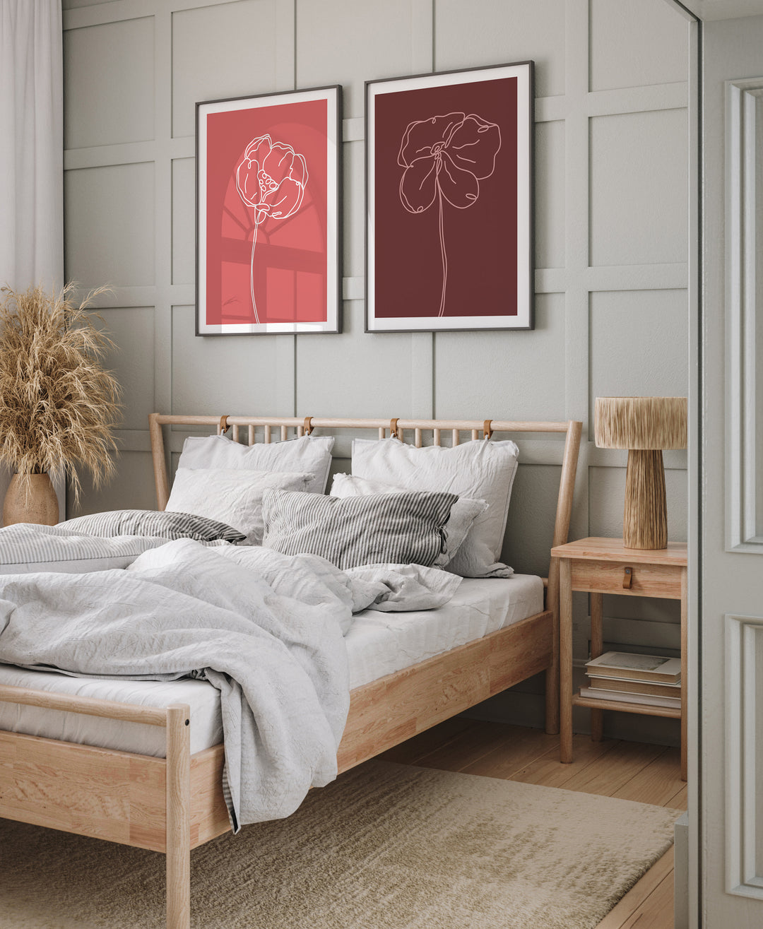 Plakat Kwiat bordo