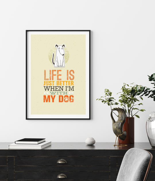 Plakat Z psem jest lepiej