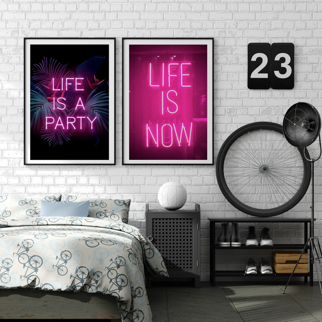Life is a party poster