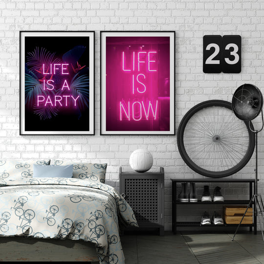 Life is a party poster