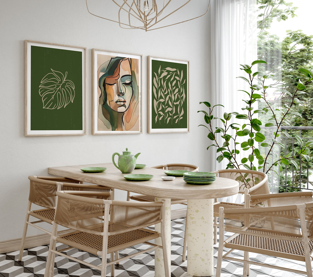 Poster Woman in Green