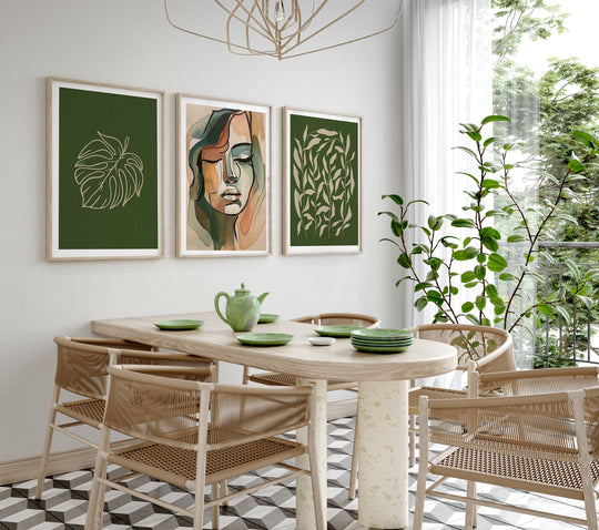 Poster Woman in Green