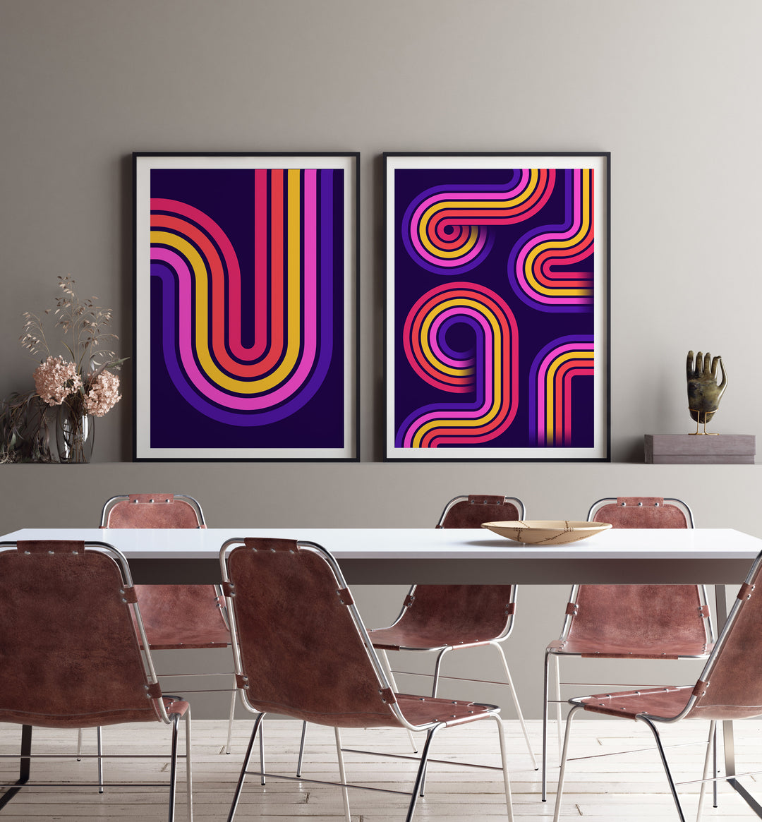 Neon Abstraction 2 Poster