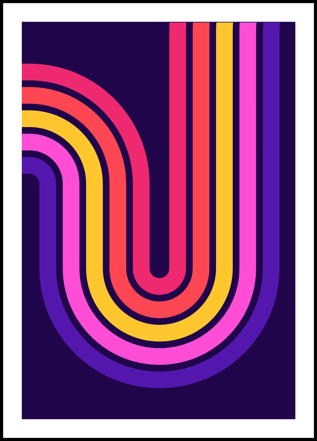 Neon Abstraction 2 Poster