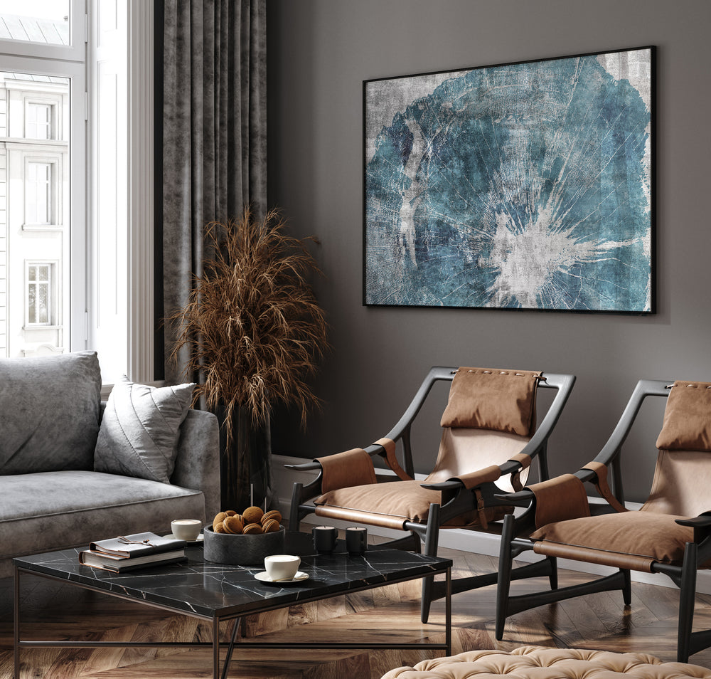 Blue Abstraction Poster