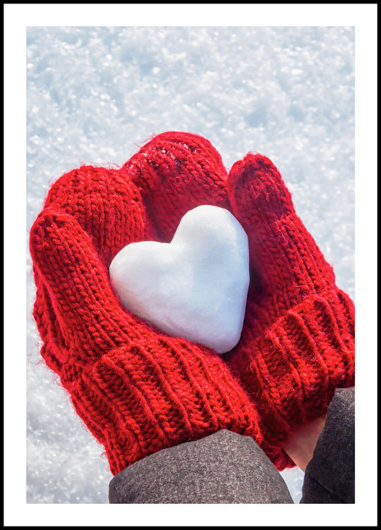 Snow Heart Poster