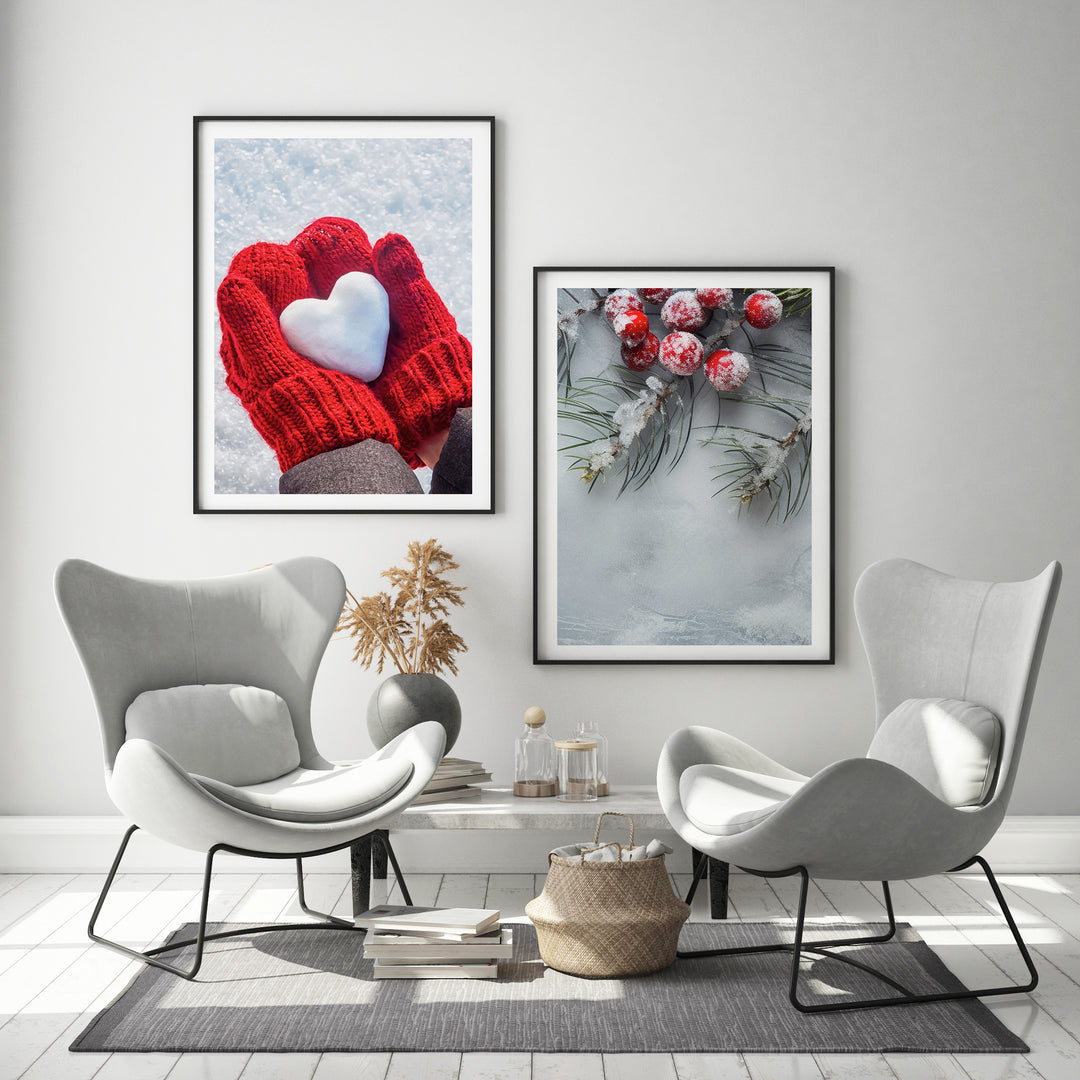 Snow Heart Poster