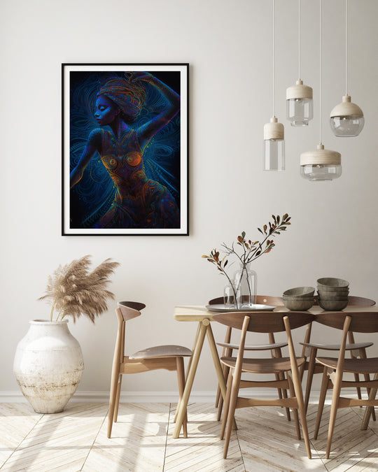 Poster Dancer in Neon Colors