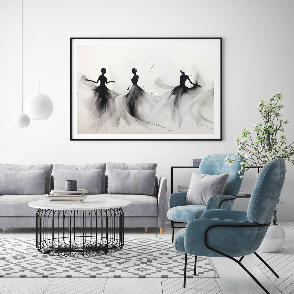 Plakat Trzy kobiety w tańcu