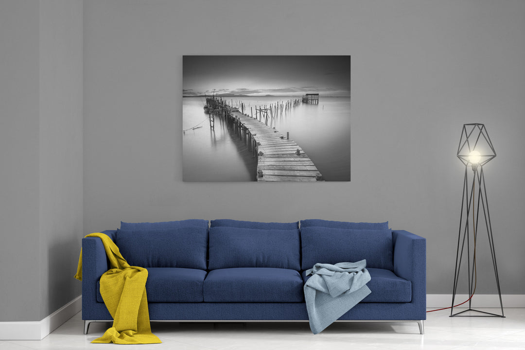 Obraz Drewniany pomost nad jeziorem