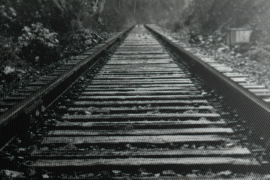 Obraz na płótnie Tory czarno-białe