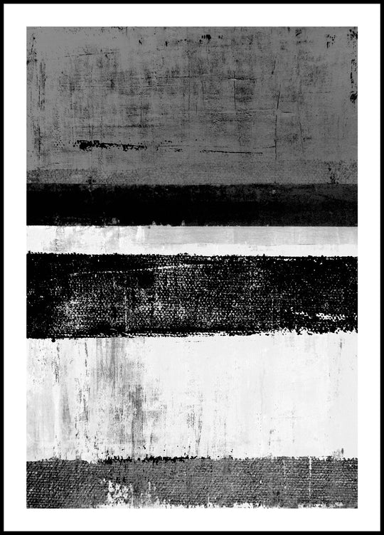 Poster Abstraction black and white