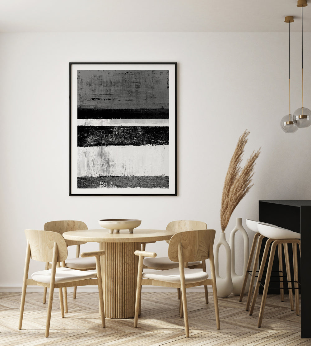 Poster Abstraction black and white