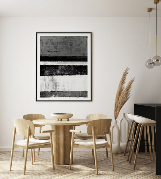 Poster Abstraction black and white