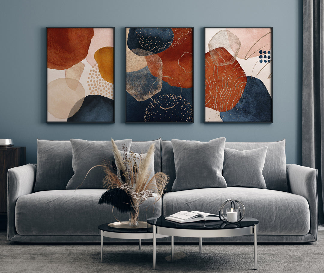 Poster Abstract stones 3