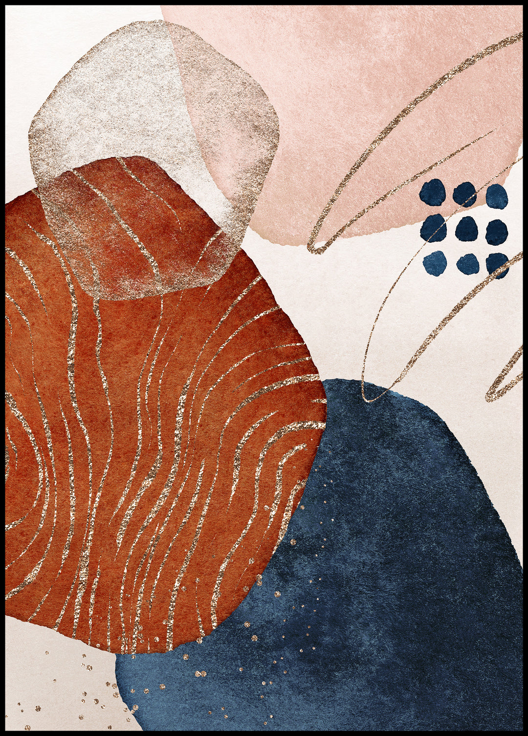 Poster Abstract stones 1