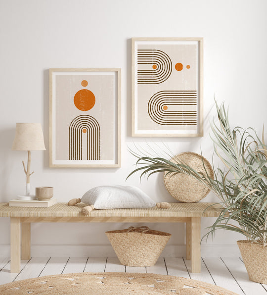 Boho abstract poster 2