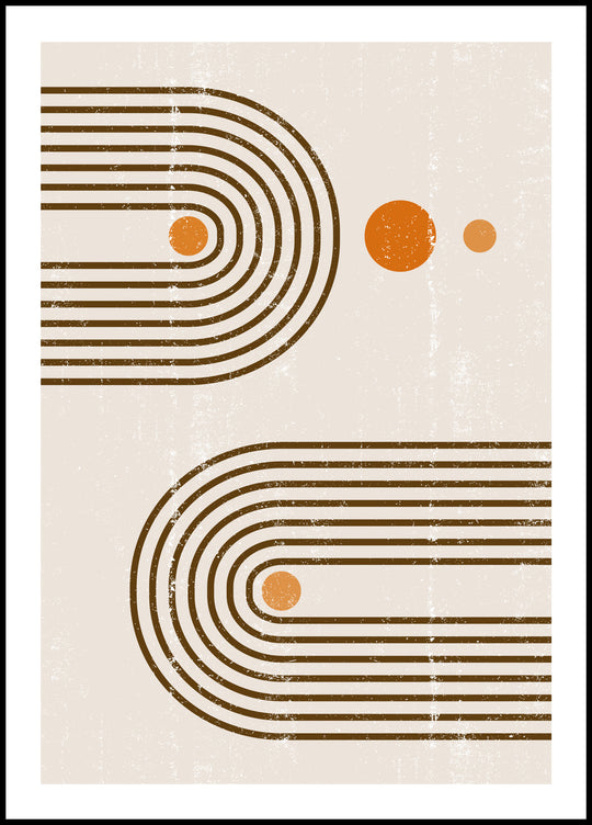 Boho abstract poster 1