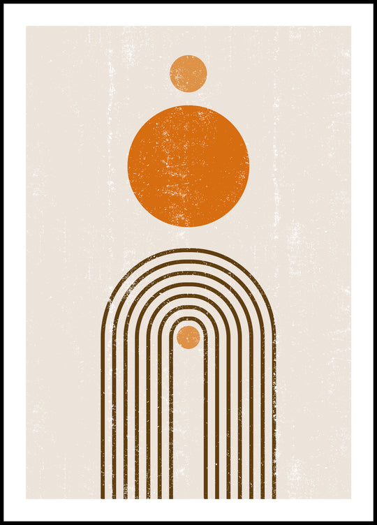 Boho abstract poster 2