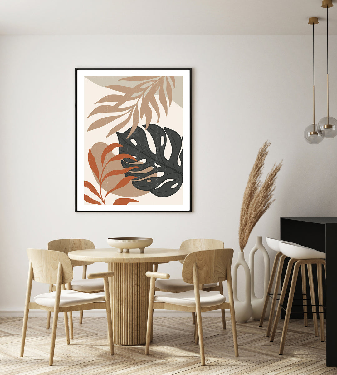 Boho Leaves Poster