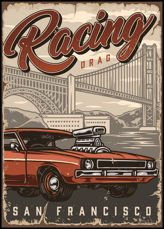 Drag Racing San Francisco poster