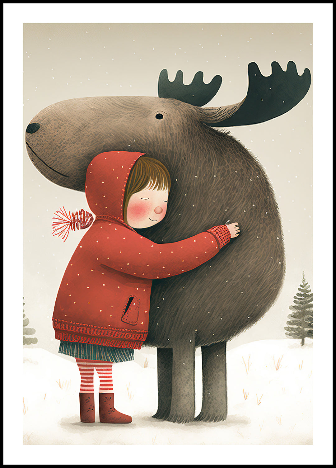 Poster Girl with a Moose