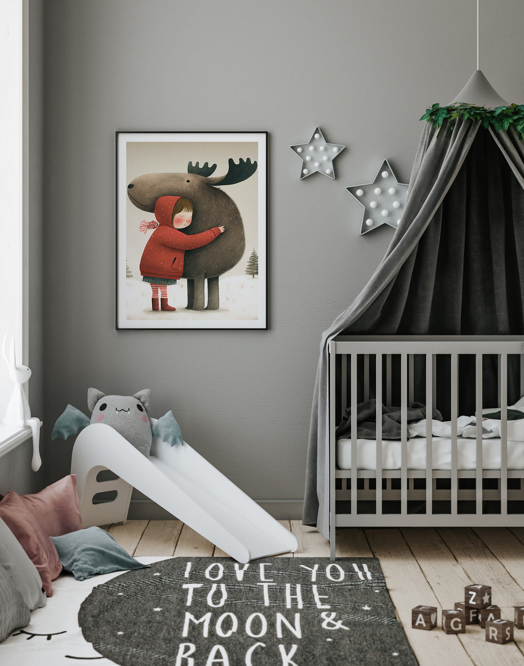 Poster Girl with a Moose