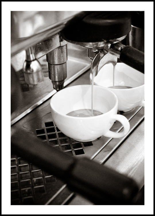 Coffee machine poster