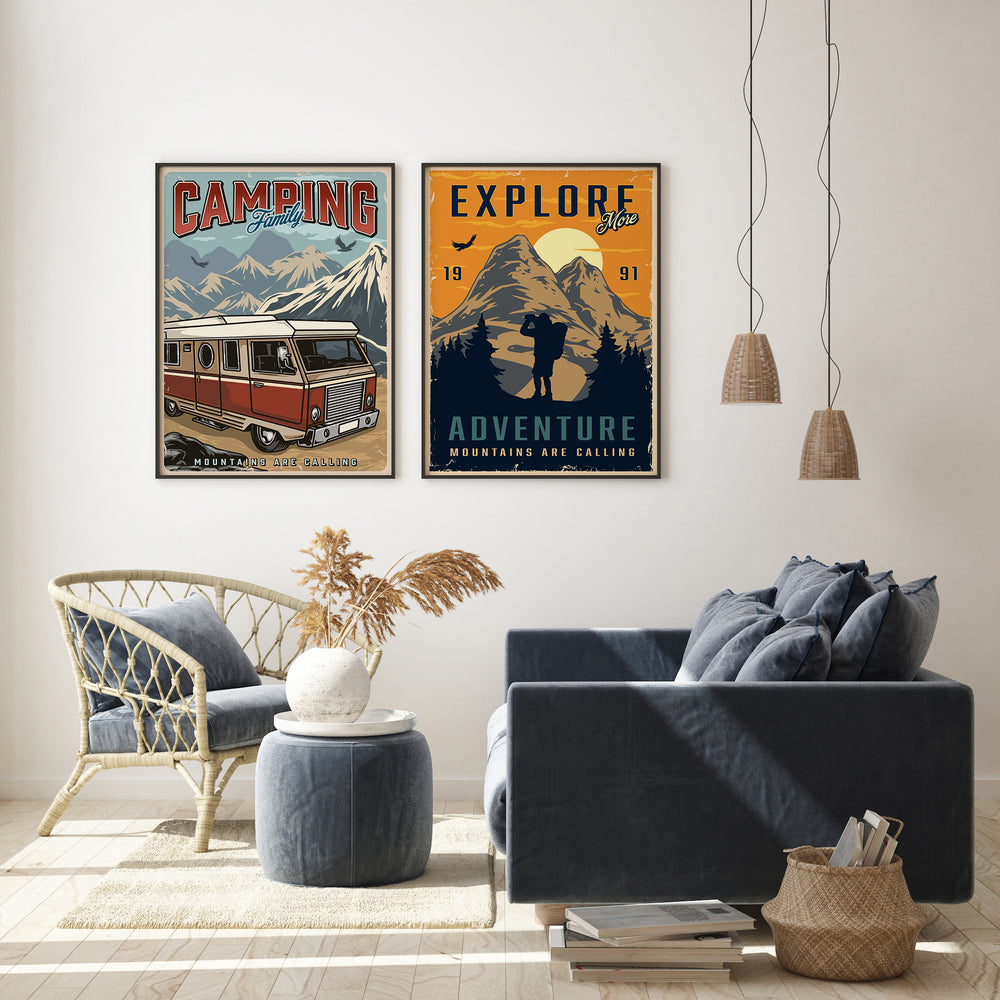Family Camping Poster