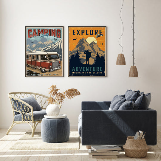 Family Camping Poster