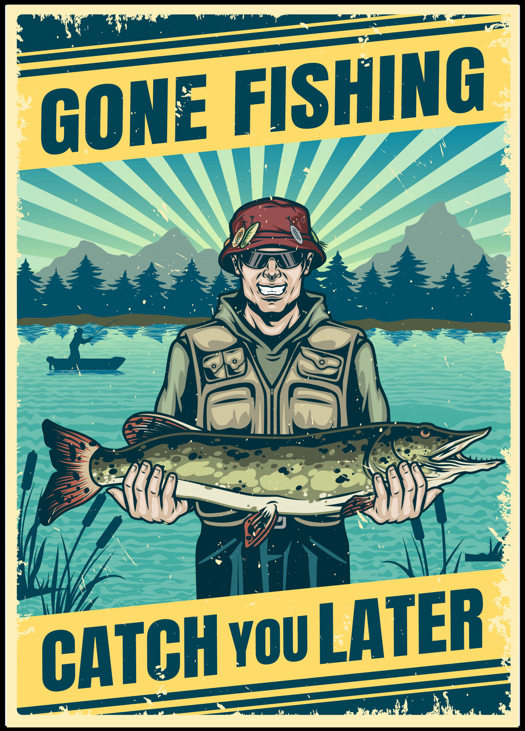 Gone Fishing Poster